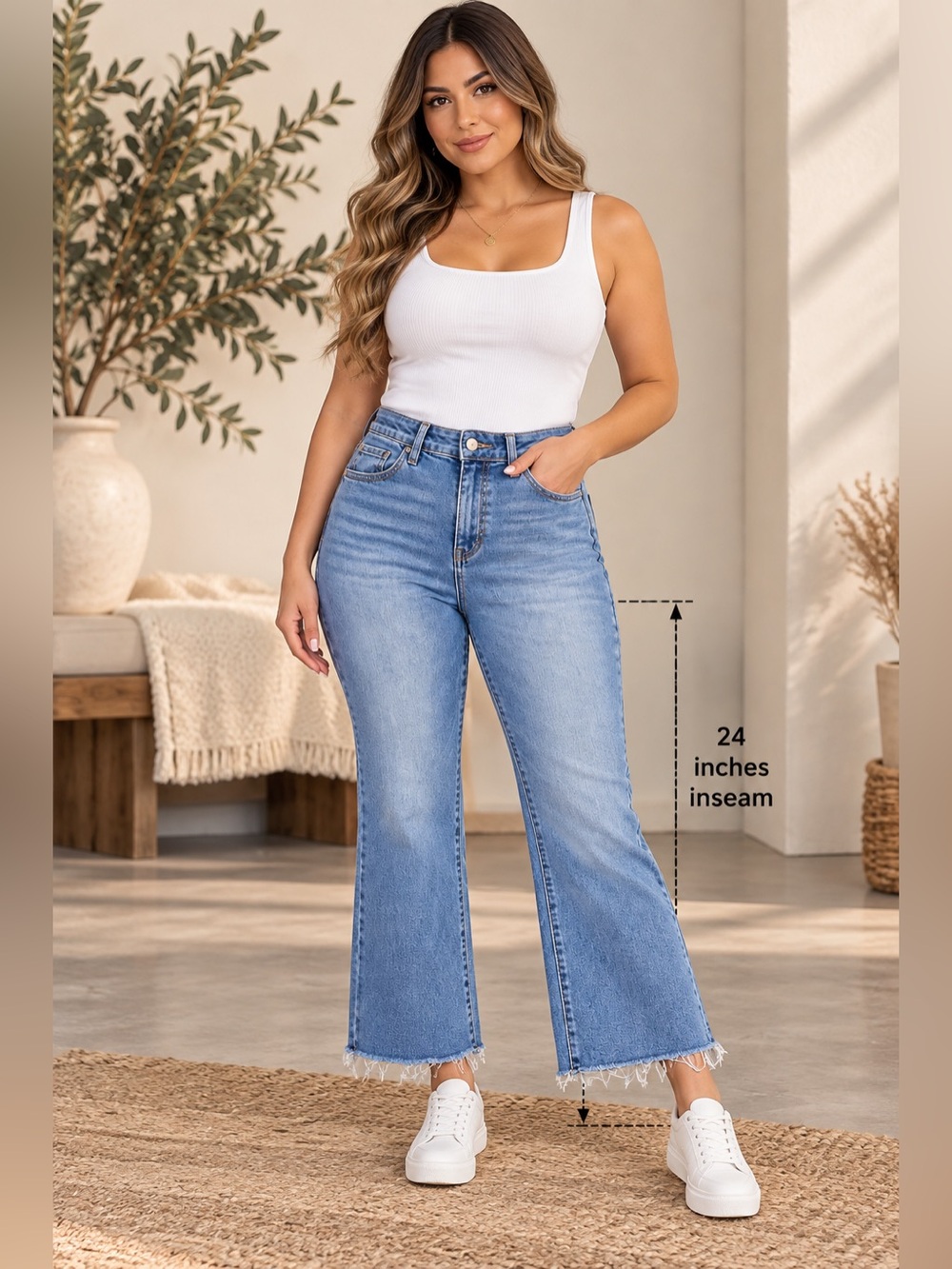 Nicole Miller Women's Blue Flare-Leg Jeans - Size 12